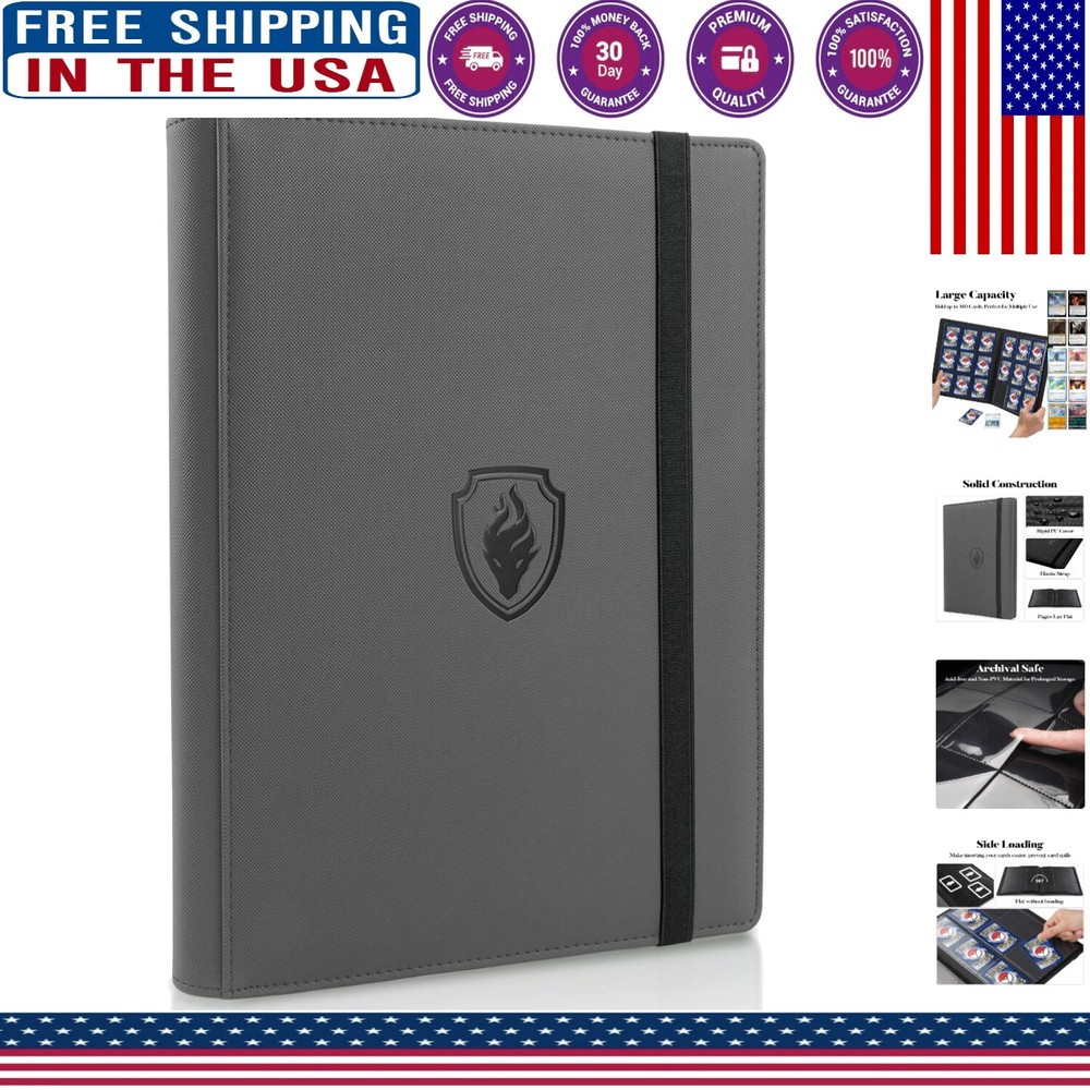 Premium PU Card Holder with Acid-Free Pages - 360 Capacity, Easy Access Design-image