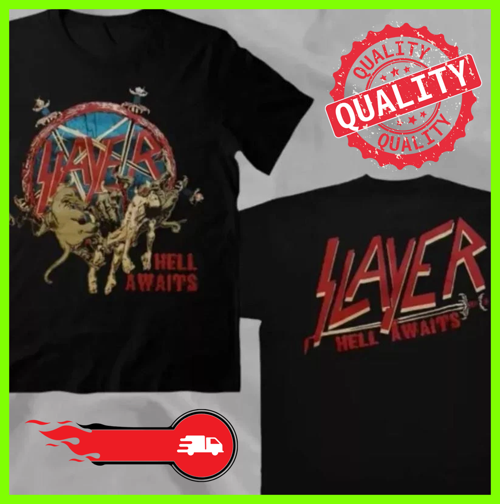 Slayer Hell Awaits Tour Double Sided T-Shirt For Fans