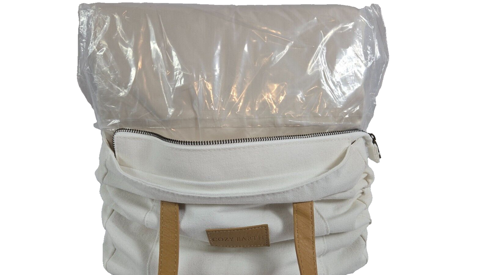 Brand New COZY EARTH Luxury Bamboo King Duvet Cover in Oat