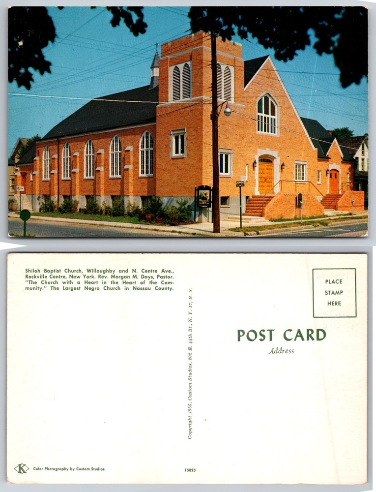 Shiloh Baptist Church New Rochelle NY Postcard