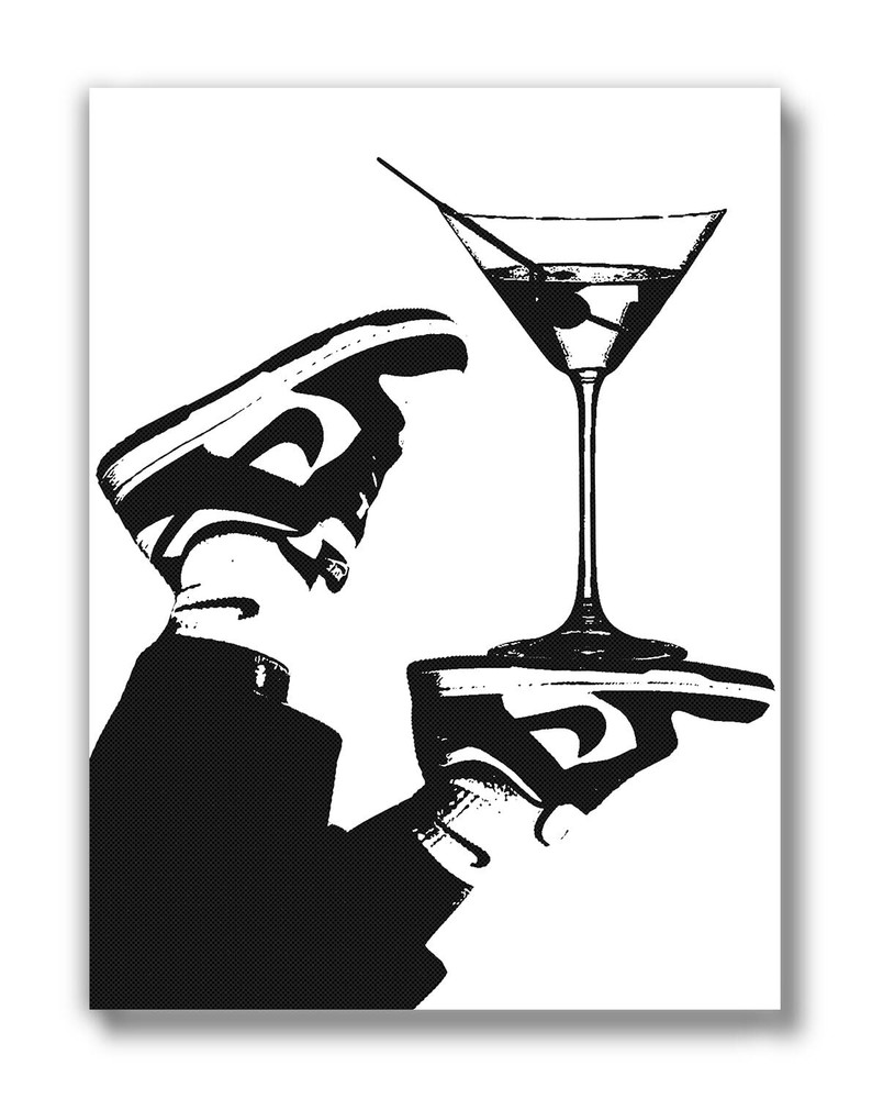 Bar Cart Accessories & Decor (UNFRAMED 12 x 16) Cocktail Wall Art Alcohol Dri...