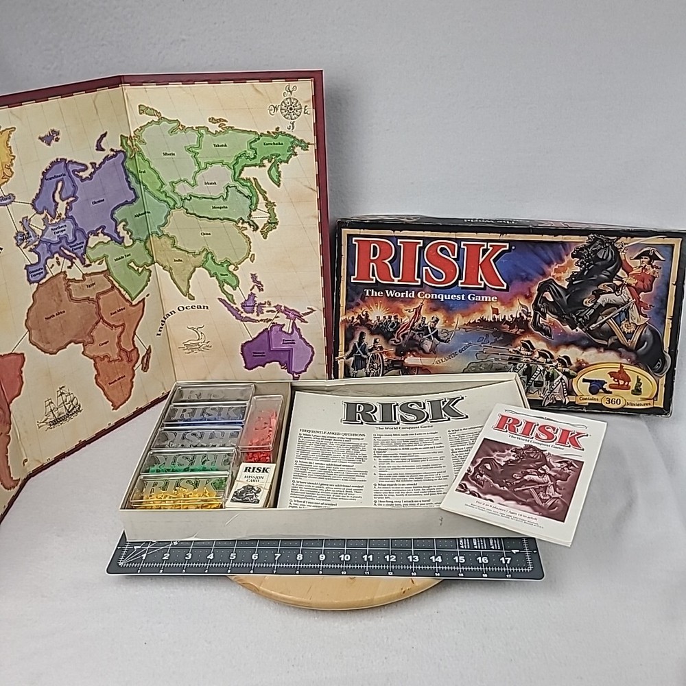 Vintage 1993 RISK Board Game The World Conquest Game Parker Brothers Complete