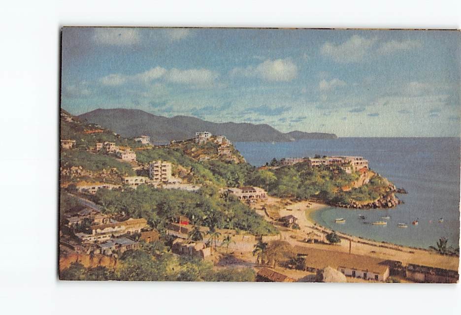 Postcard Acapulco Guerrero Mexico Vintage Coastal Beach Town Scenic View