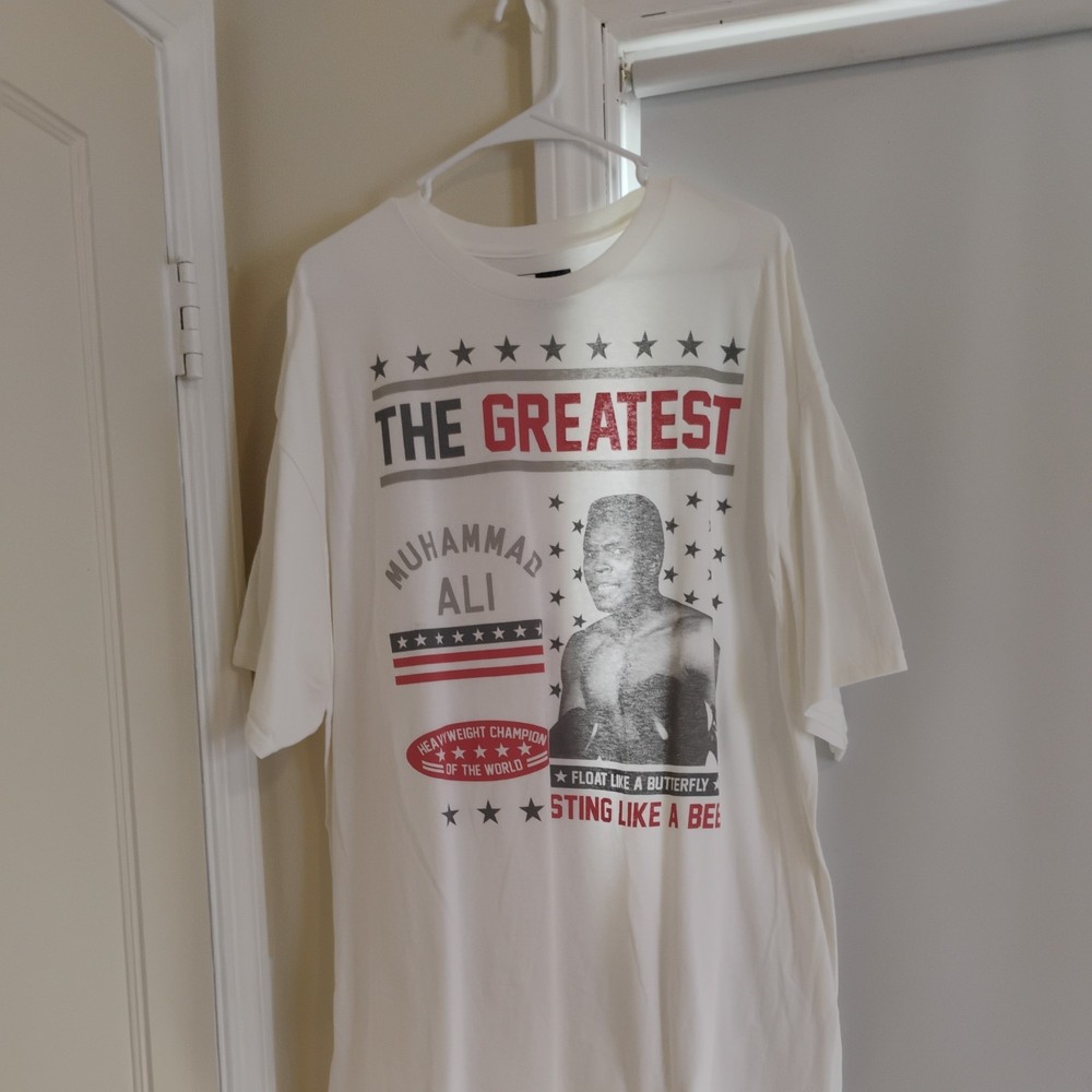ALI Mens 2XL Muhammad ALI T-Shirt Short Sleeve Graphic Tee