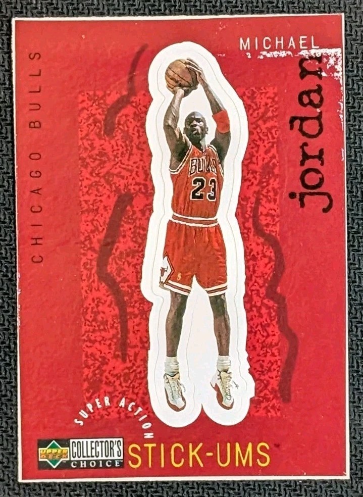 1997-98 Upper Deck Collector's Choice - Stick-Ums Michael Jordan #S30 G.O.A.T