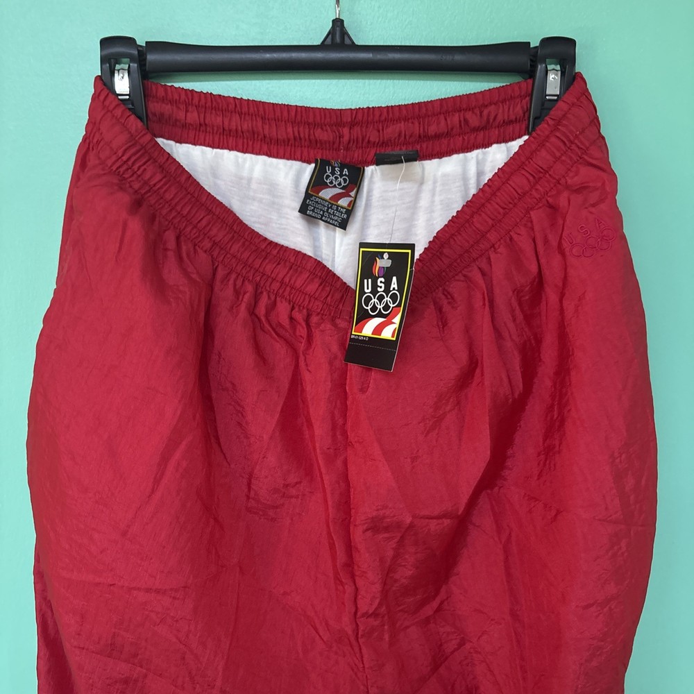 VTG USA, Olympics JCPenney, men’s LARGE windbreaker track pants Ankle Zip NWT