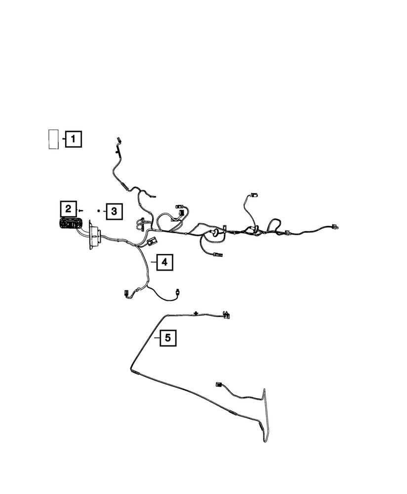 Genuine Mopar Front Door Wiring Right 68360930AD