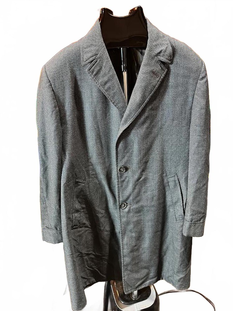 Vintage 1950s–60s Cable Car Clothiers Gray Wool Overcoat XL