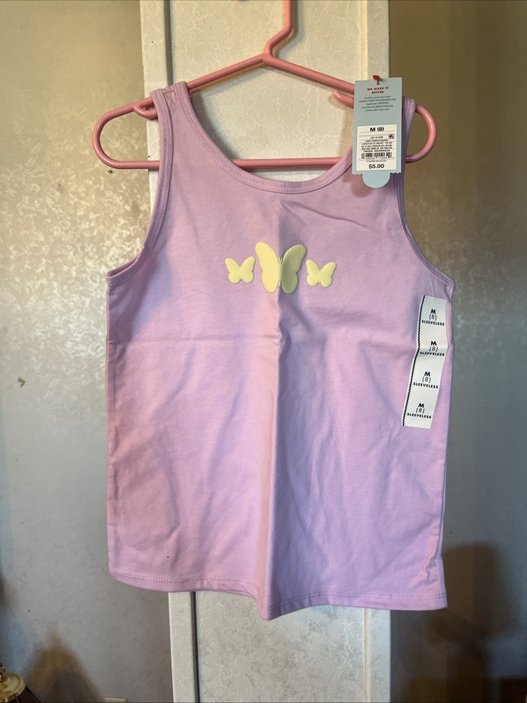 Light Purple Size 8 Girls Tank Top Cat&Jack