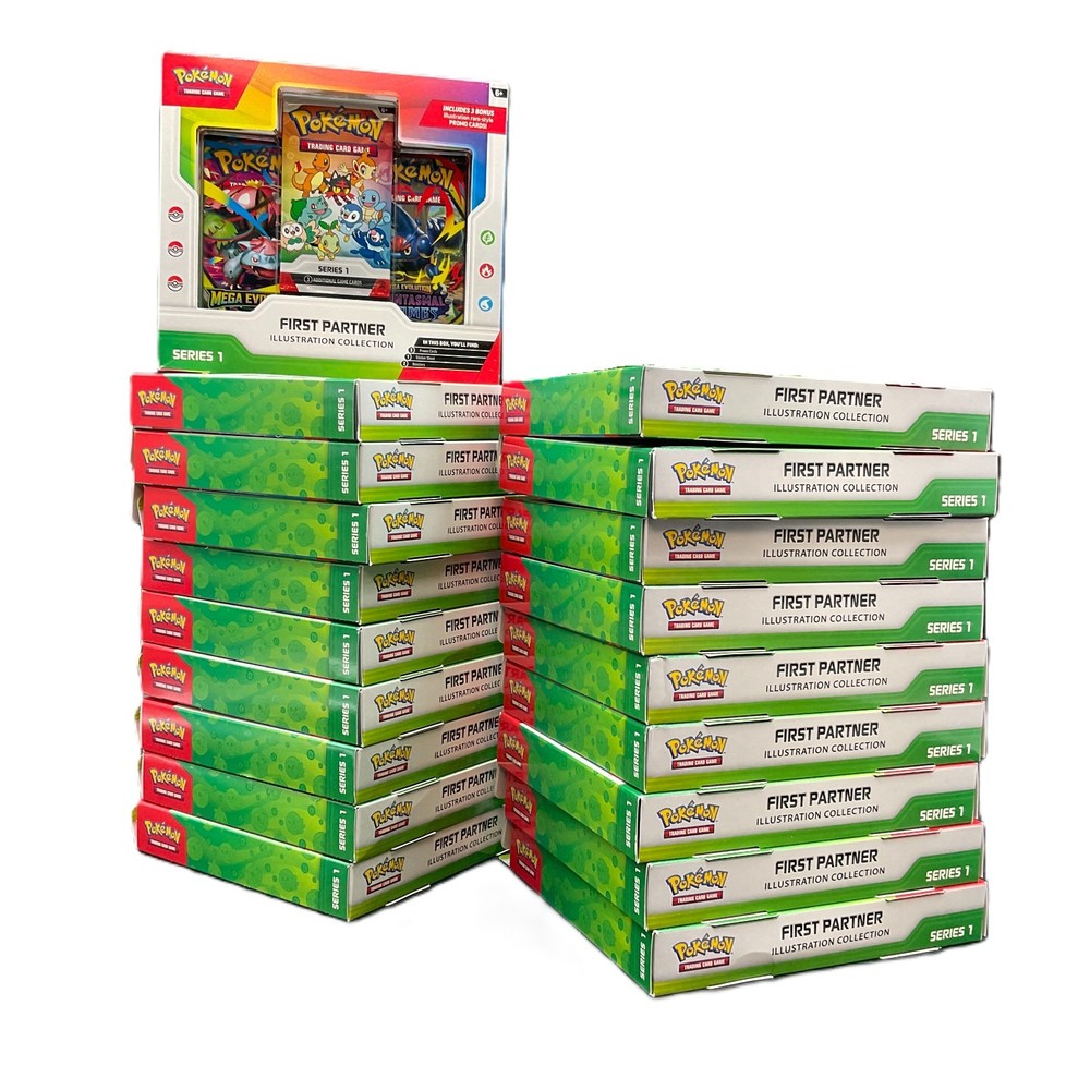Lot of (19) Pokemon First Partner Illustration Collection Boxes Series 1 SEALEDPROBSTEIN123 is actively accepting CONSIGNMENTS !!