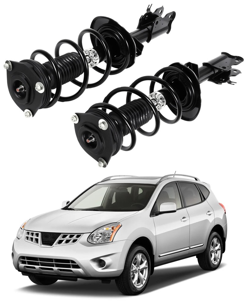 2008-2012 Nissan Rogue Front Strut & Coil Spring Assembly Pair