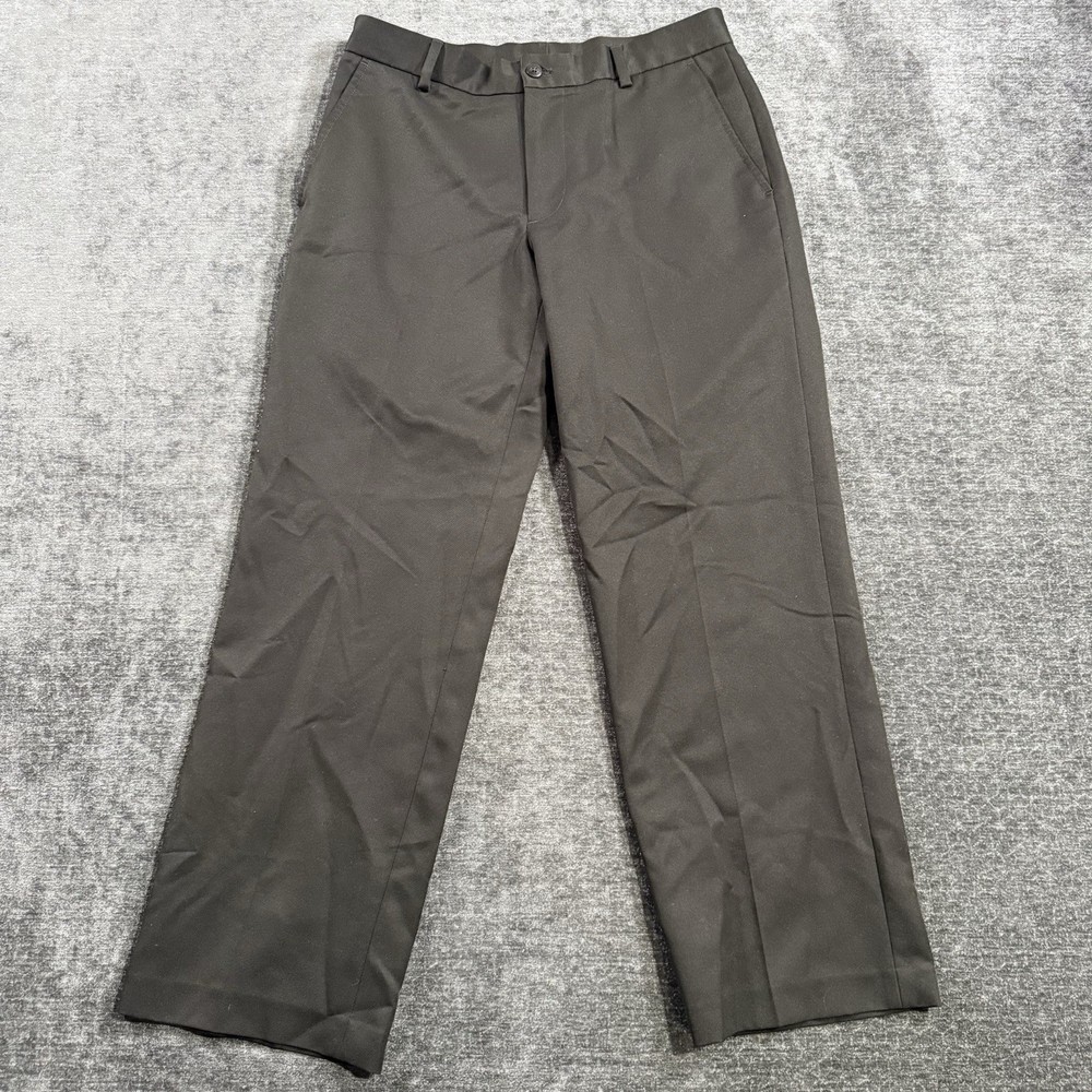 Van Heusen - Men’s Dress Slacks Pants Size 30x29 Black Polyester
