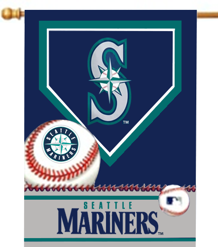 MLB Seattle Mariners 27``X37`` Banner