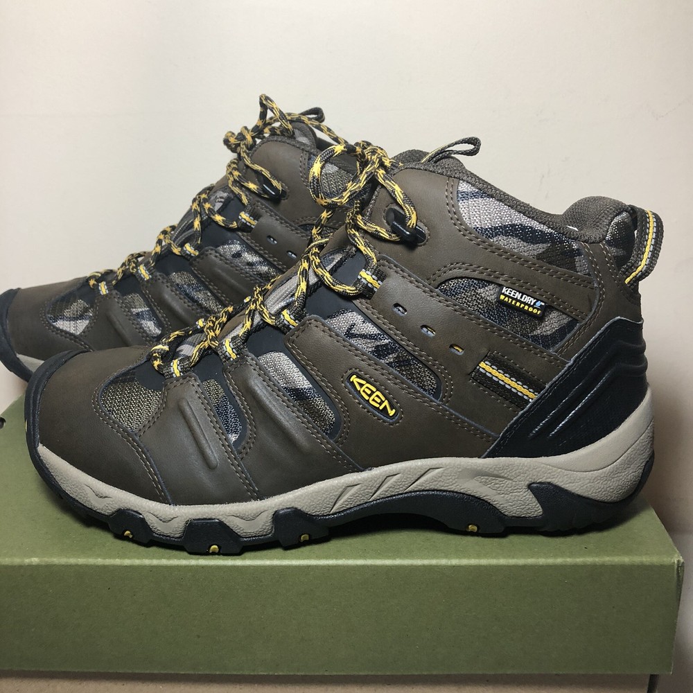 KEEN Koven Mid Waterproof Hiking Boots for Men Size 9.5 Mossy Oak Camo Brown 1014930