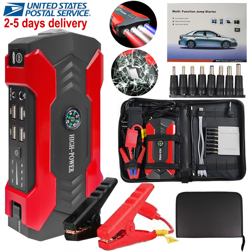 99800mAh Car Jump Starter Booster Jumper Box Power Bank Battery Charger