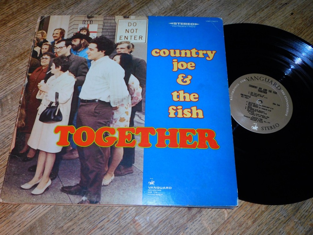 Country Joe And The Fish Together~1968 Vanguard Lp~Unipak Cvr~Psych Folk Rock Ex