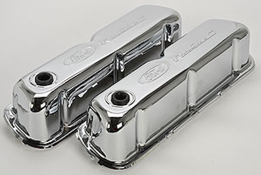 Ford Performance 302-070 Stamped Steel Tall Valve Covers Small Block Ford 289-30