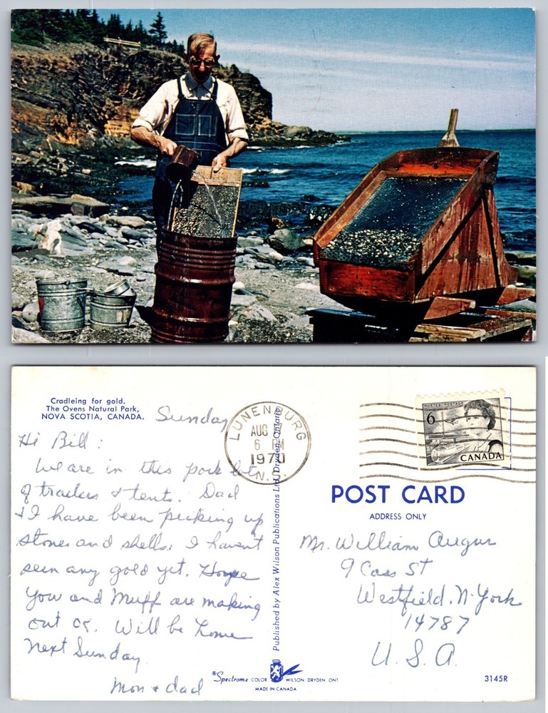 Grinding Stones Nova Scotia Canada Postcard