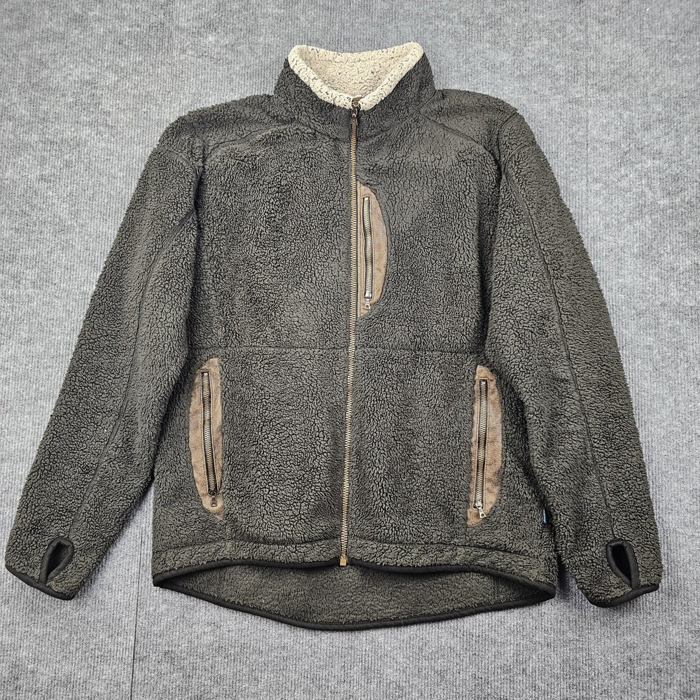 Kuhl Fleece Jacket Mens Large High Pile Full Zip Outdoor Warm Utility Hiking