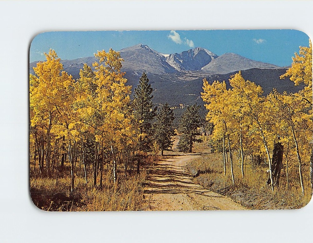 Postcard Longs Peak Estes Park Colorado USA