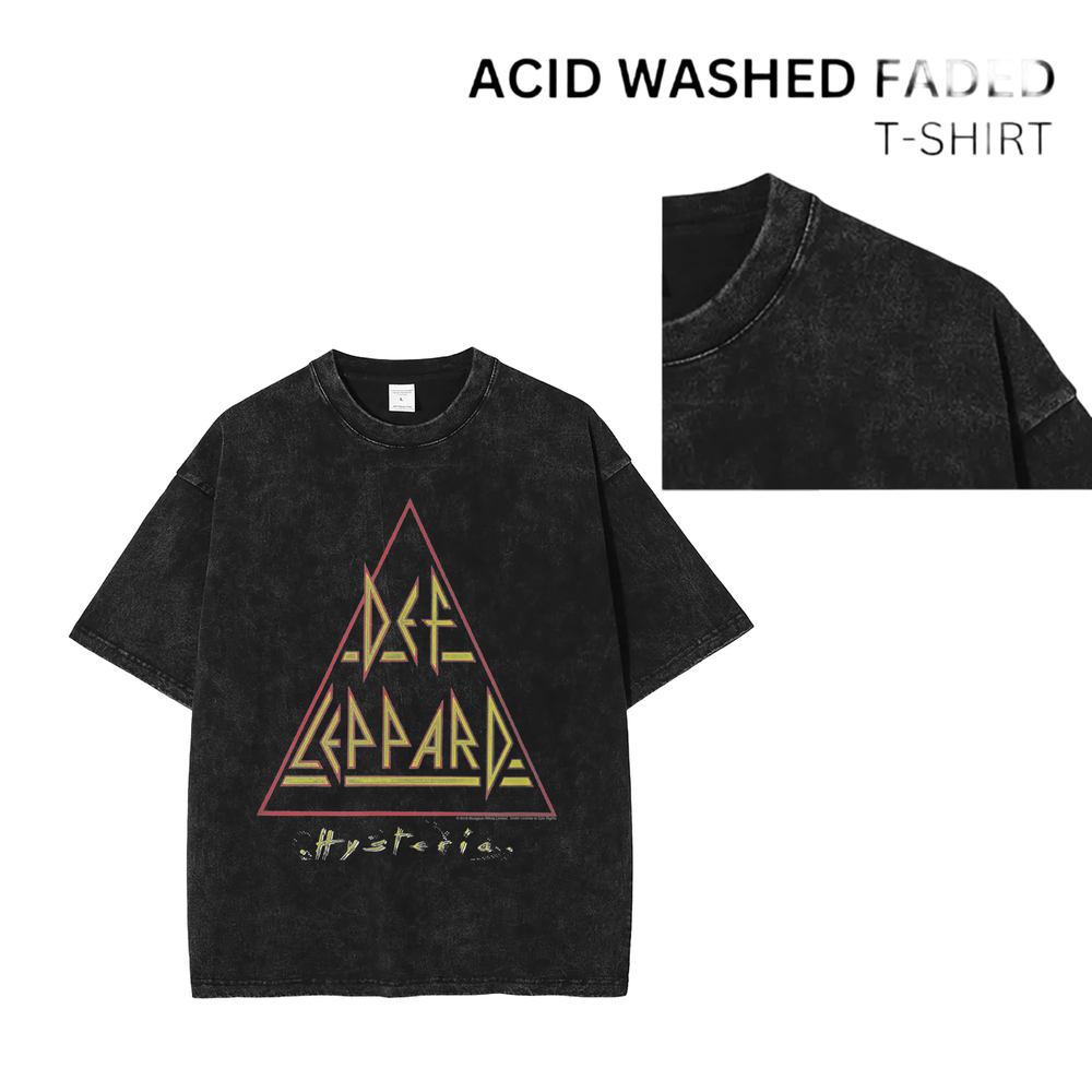 90s Acid Washed Vintage Rock Band T-Shirt - Unisex Distressed Tee 102071  