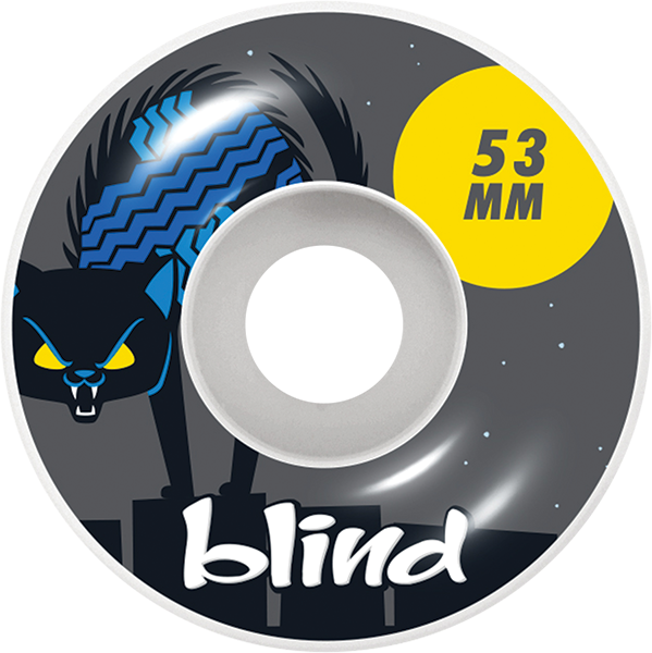 BLIND NINE LIVES 53mm WHT/GREY WHEELS SET