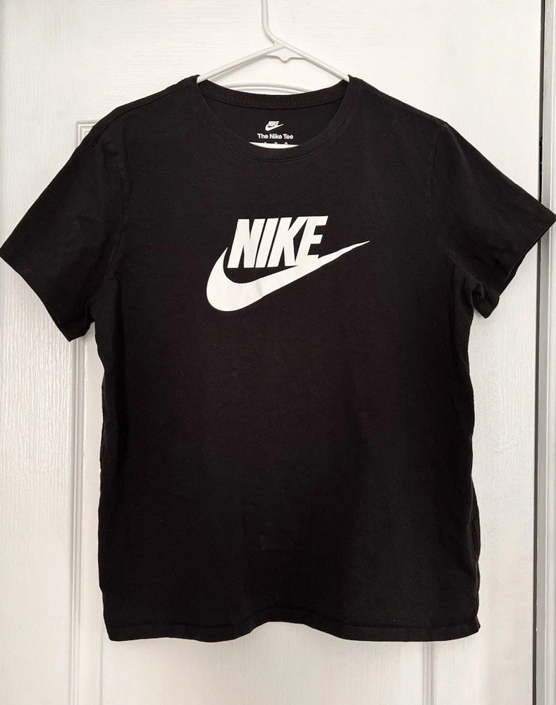 Nike The Nike Tee Men's XL Black Graphic Logo Lightweight Short Sleeve T-Shirt