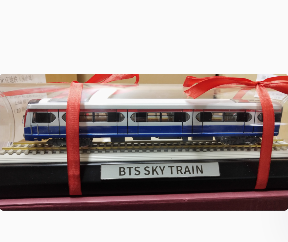 1:87 Bangkok Mass Transit System BTS SKY Train Passenger Car Diecast Model