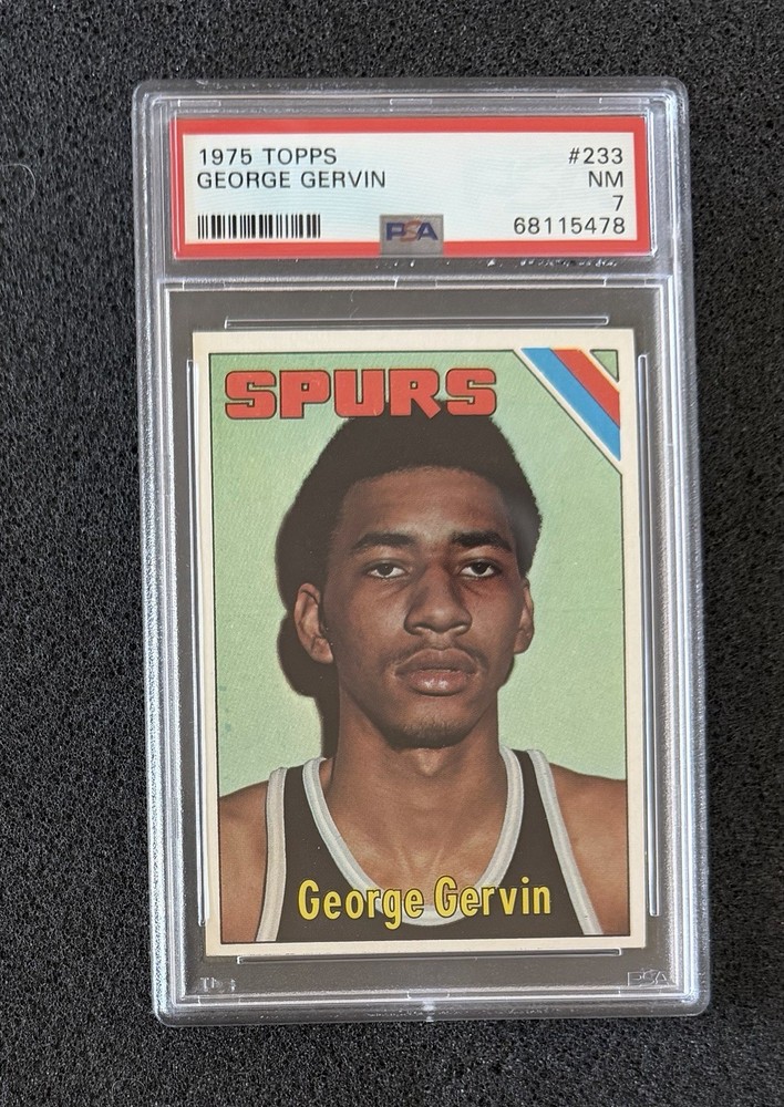 1975 Topps - #233 George Gervin - PSA 7
