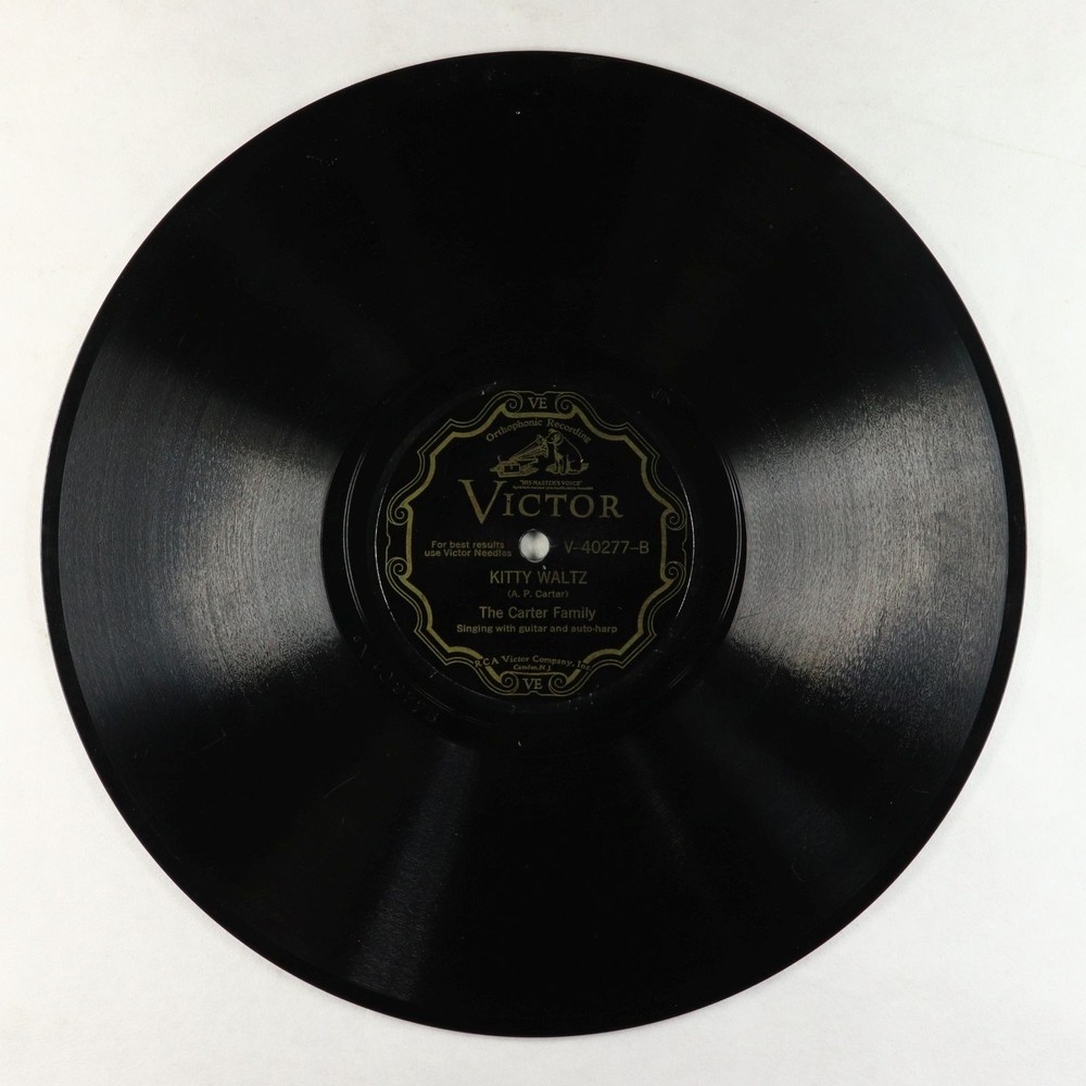 Prewar C&W Hillbilly 78 - Carter Family - Kitty Waltz - Victor V-40277