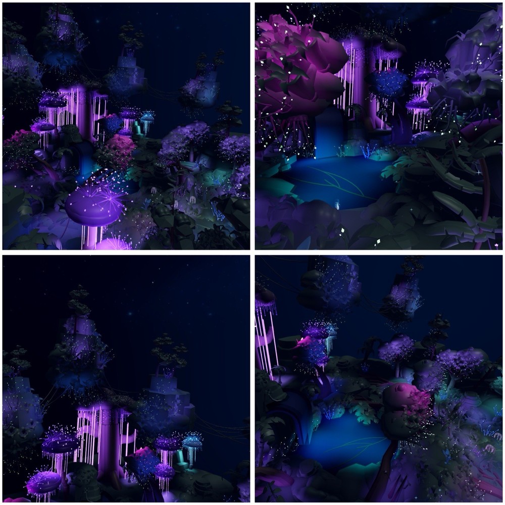 🌟🌳 Magical Rainbow Glowing Forest Aesthetic Adopt Me House Home 🌳🌟