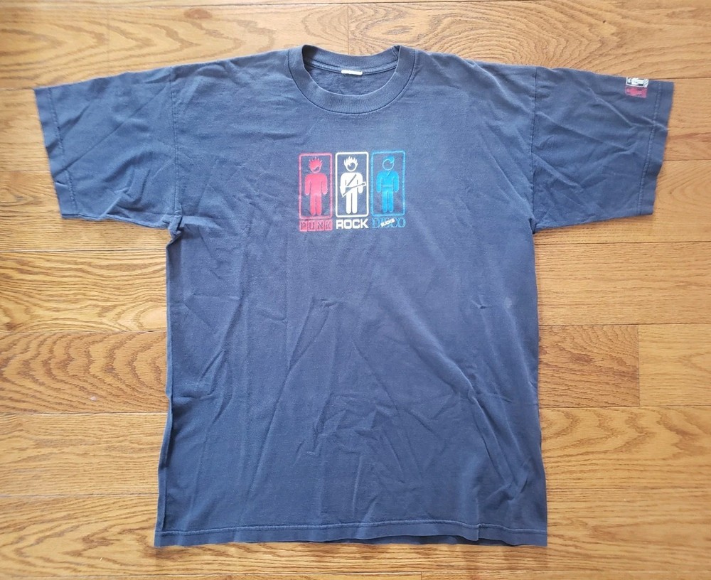 Vintage Y2K T Shirt To The Edge Prime Cut Tees XL Disco Sucks Punk Rock FADED