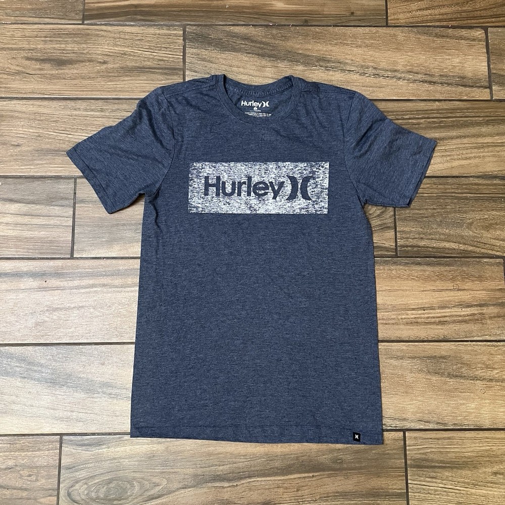 Hurley Gray Logo Graphic T-Shirt Men’s Small Surf Skate