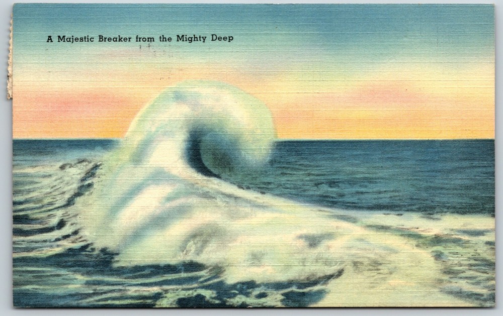 A Majestic Breaker from the Deep - Postcard