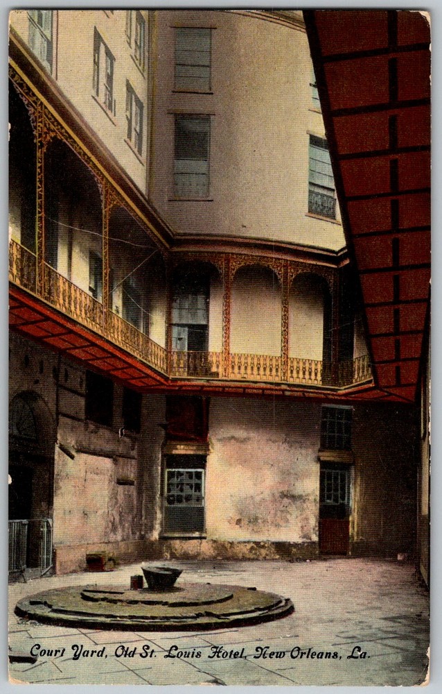 Antique Postcard Old St Louis Hotel New Orleans, LA 1910s