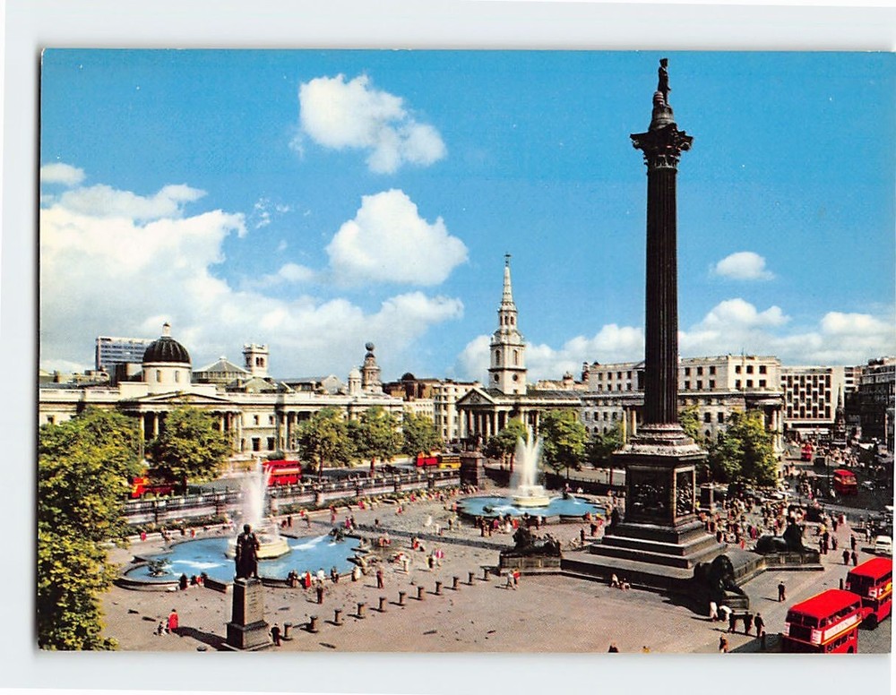 Postcard Trafalgar Square London England
