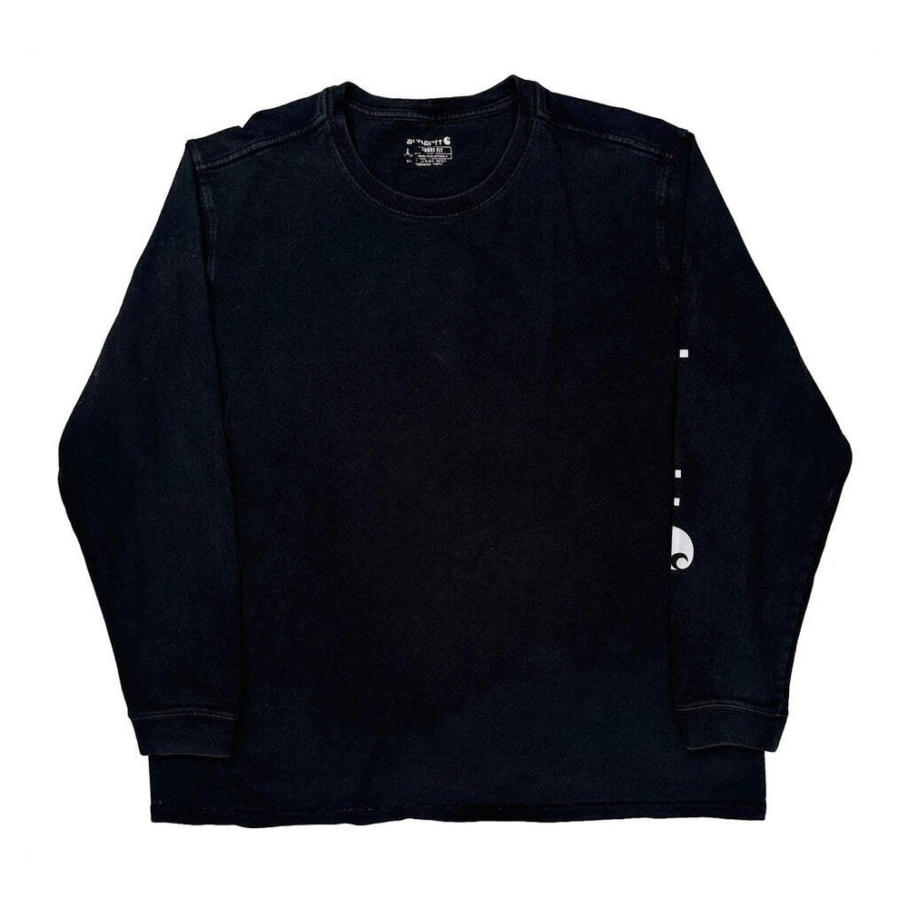 Carhartt Long Sleeve T-Shirt - XL Black Cotton