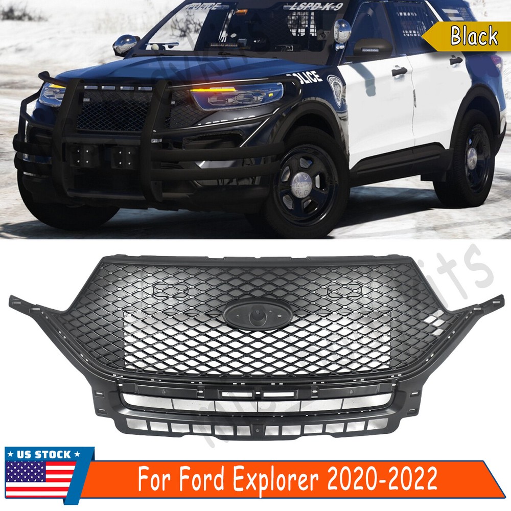 2020-22 Ford Explorer Police Interceptor Front Upper Grille Bumper Radiator Cover