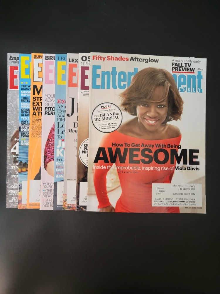 Entertainment Weekly 2015 Lot Of 8 Fifty Shades Oscars Veep McCarthy Pratt FN/VF