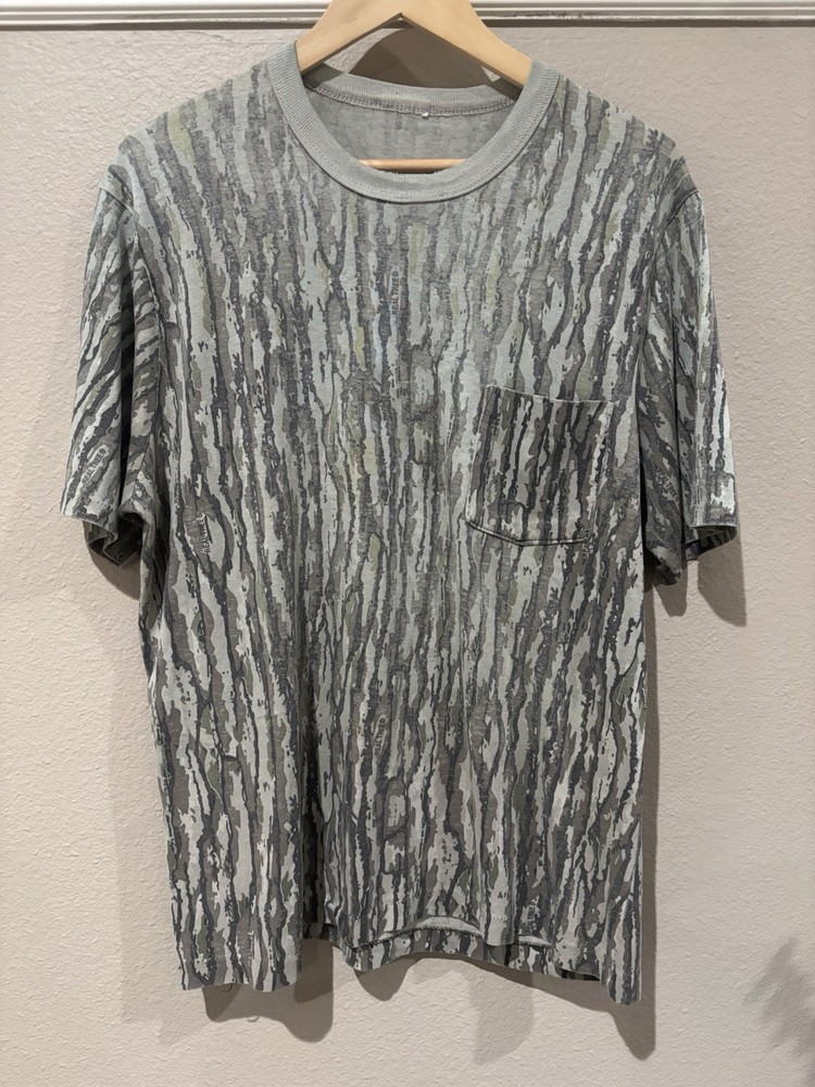 Camo Pocket Tee Vintage 90s Real Tree Single Stitch