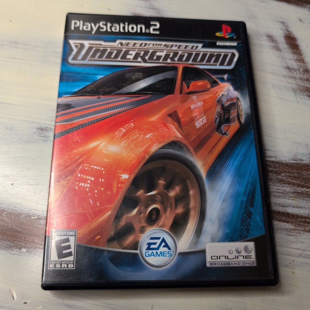 Need for Speed: Underground PS2 (Sony PlayStation 2, 2003) CIB Tested Complete