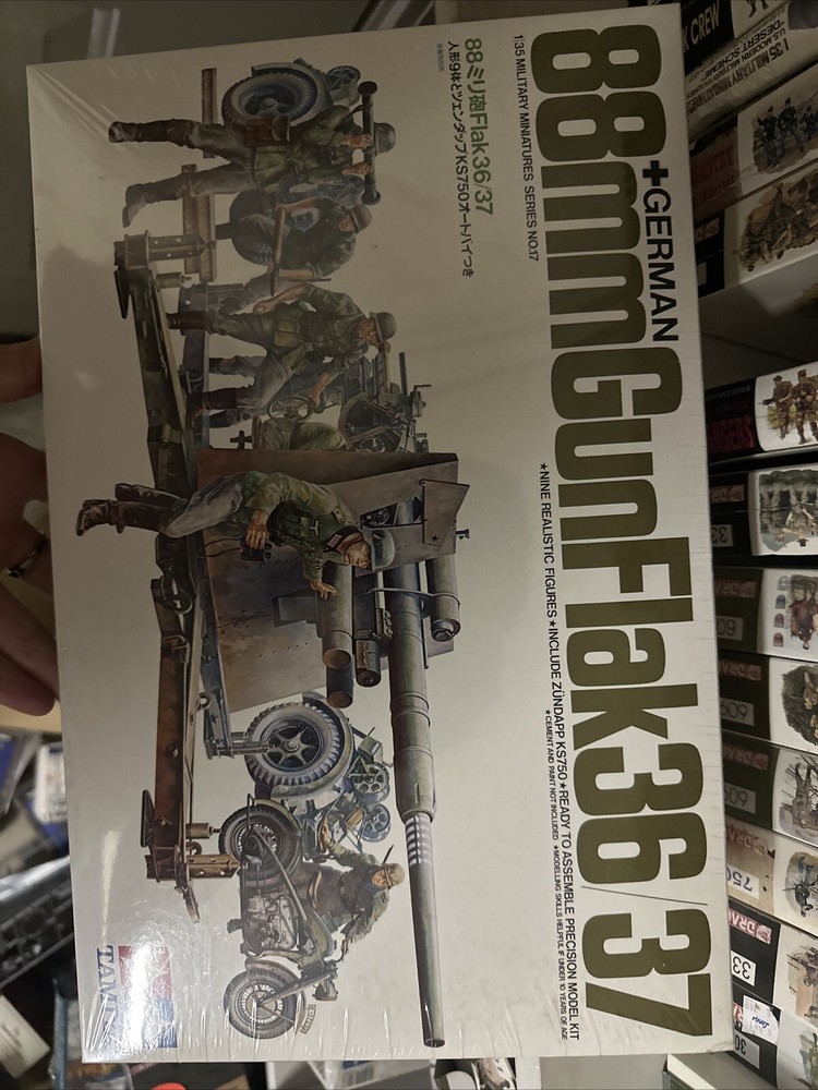 Tamiya 1/35 German 88mm GunFlak 36/37 Super Model Kit Military Miniatures NEW
