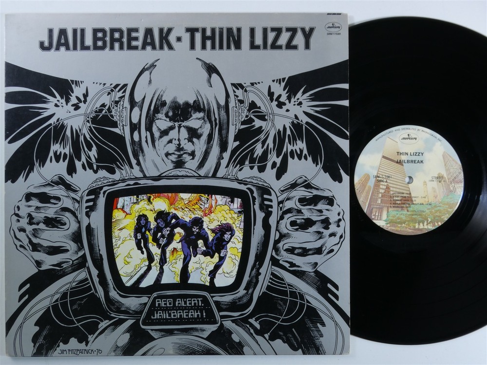 THIN LIZZY Jailbreak MERCURY LP VG+ f
