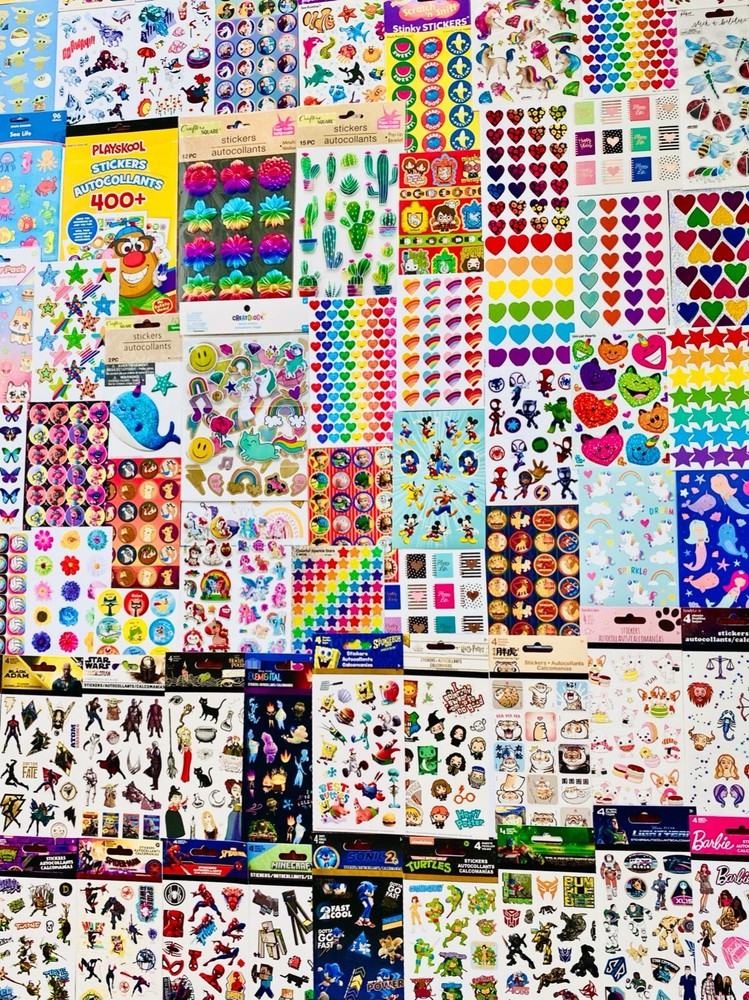 35 Different Sheets Stickers, Bulk stickers for Kids children Teens, Mxd Themes