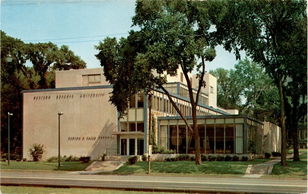 WESTERN RESERVE UNIVERSITY, Cleveland, Ohio, Newton D. Baker Memorial Postcard