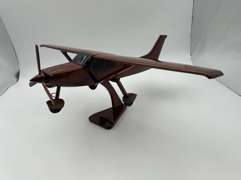 Wooden Model Airplane Display