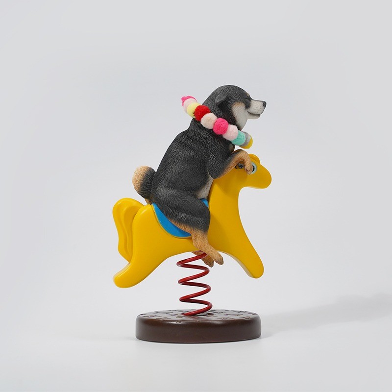 1/6 Scale Shiba Inu Dog Cute Pet Funny Animal Figurine Ornament Collectible Toy