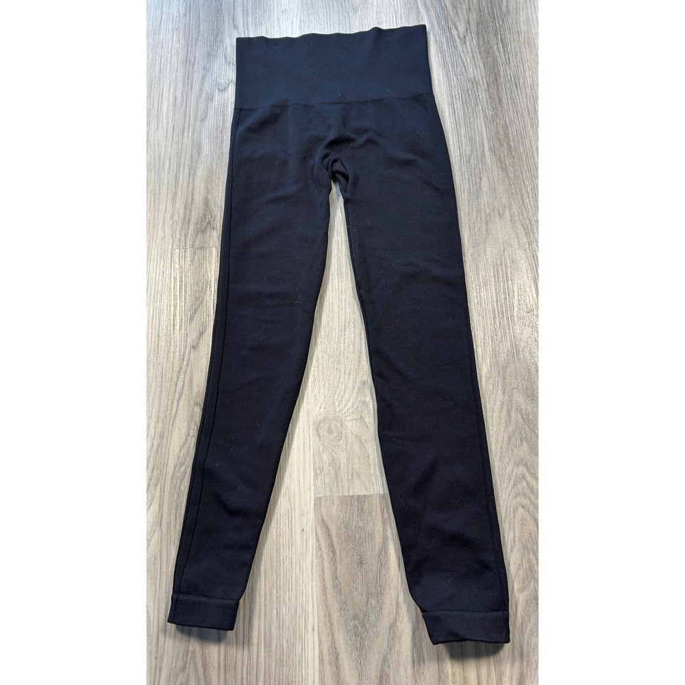 Spanx Black High Waisted Seamless Leggings Womens Small Compression Yoga Pants