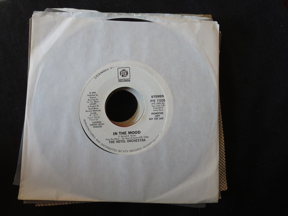 HOTEL ORCHESTRA - In The Mood PROMO Unplayed Old Stock