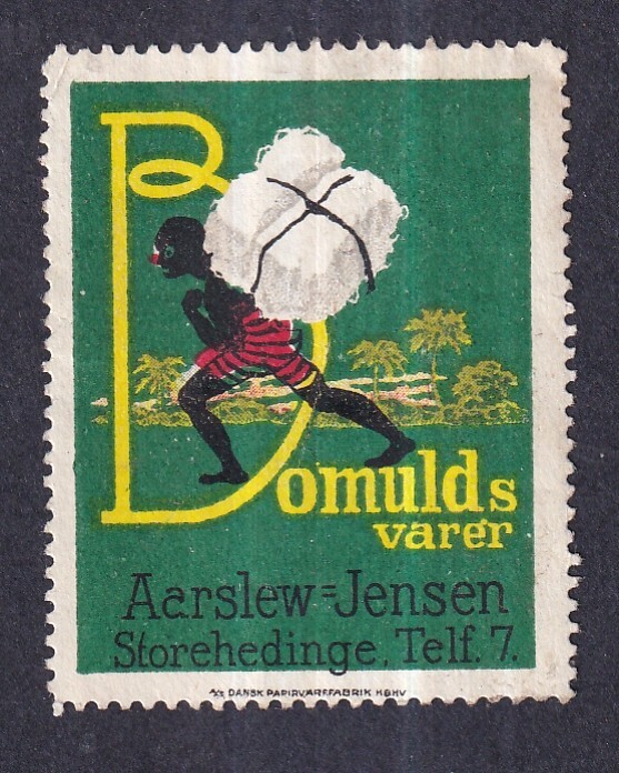 Denmark Poster Stamp  BLACK COTTON WORKER